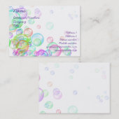 Carte De Visite Bulles de savon (Devant / Derrière)