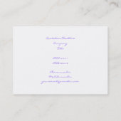 Carte De Visite Bulles de savon (Dos)