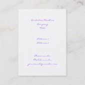 Carte De Visite Bulles de savon (Dos)