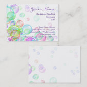 Carte De Visite Bulles de savon (Devant / Derrière)