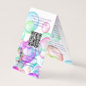 Carte De Visite Bulles de savon (Dos)