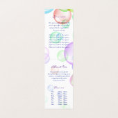 Carte De Visite Bulles de savon (Intérieur déplié)