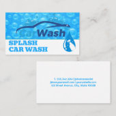 Carte De Visite Bulles de savon de lavage de voiture | AutoCare (Devant / Derrière)