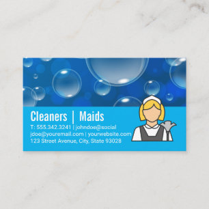 Carte De Visite Bulles de Savon   Logo Flacon Pulvérisateur   Femm