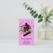 Carte De Visite bulles de skateboard (Debout devant)