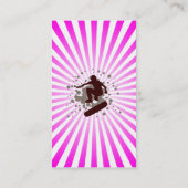 Carte De Visite bulles de skateboard (Dos)