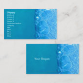 Carte De Visite Bulles d'eau (Devant / Derrière)