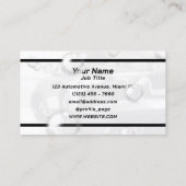 Carte De Visite Bulles d'éclaboussures automobiles (Dos)