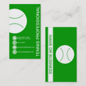 Carte De Visite Bulles du TENNIS (Devant / Derrière)