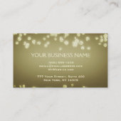 Carte De Visite Bulles élégantes de Champagne de confettis (Dos)