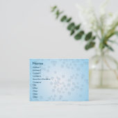 Carte De Visite Bulles potelées (Debout devant)