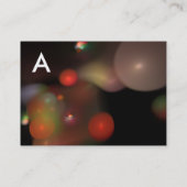 Carte De Visite BULLES QUANTUM 2 MONOGRAM Vibrant noir rouge (Dos)