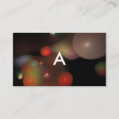 Carte De Visite BULLES QUANTUM 2 MONOGRAM Vibrant noir rouge (Dos)