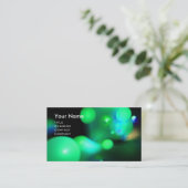 Carte De Visite BULLES QUANTUM 2 MONOGRAM Vibrant noir vert (Debout devant)