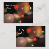 Carte De Visite BULLES QUANTUM Monogramme Vibrant (Devant / Derrière)