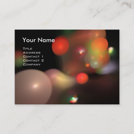 Carte De Visite BULLES QUANTUM Monogramme Vibrant (Devant)