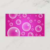 Carte De Visite Bulles roses, (Dos)