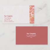 Carte De Visite Bulles roses de corail (Devant / Derrière)
