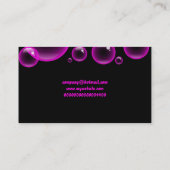Carte De Visite Bulles roses, nom de la société (Dos)