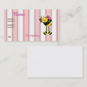 Carte De Visite Bumble Bee, fille mignonne (Devant / Derrière)