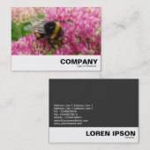 Carte De Visite Bumble Bee sur Sedum (Devant / Derrière)