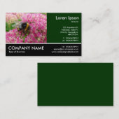 Carte De Visite Bumble Bee sur Sedum (Devant / Derrière)
