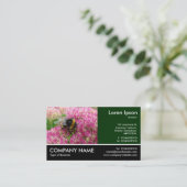 Carte De Visite Bumble Bee sur Sedum (Debout devant)