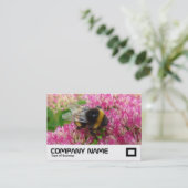 Carte De Visite Bumble Bee sur Sedum (Debout devant)