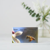 Carte De Visite Bumble Bee tout couvert de pollen (Debout devant)