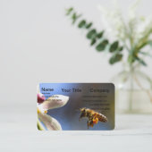 Carte De Visite Bumble Bee tout couvert de pollen (Debout devant)