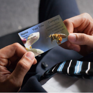 Carte De Visite Bumble Bee tout couvert de pollen