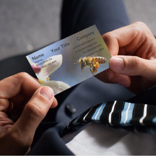 Carte De Visite Bumble Bee tout couvert de pollen de la pollinisat