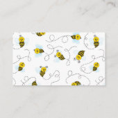 Carte De Visite Bumblebee Flying Yellow Black Bumble Bee (Dos)