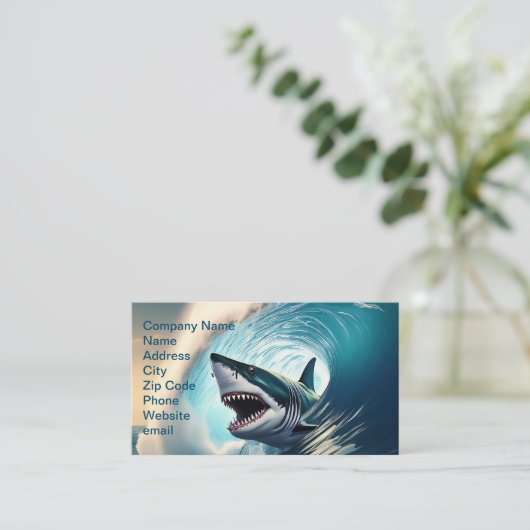 Carte De Visite Bump et Bite de requin (Debout devant)