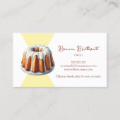 Carte De Visite Bundt Cake Bakery (Dos)