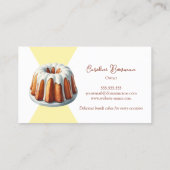 Carte De Visite Bundt Cake Bakery (Dos)
