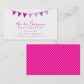 Carte De Visite BUNING BRIGHT BUNING audacieux joli rose violet (Devant / Derrière)