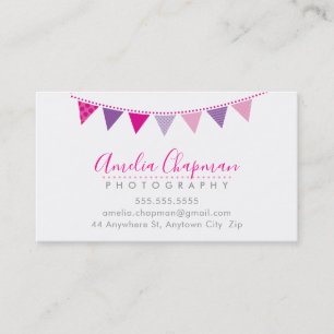 Carte De Visite BUNING BRIGHT BUNING audacieux joli rose violet