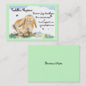 Carte De Visite Bunny Rabbit-Boutique pour enfants (Devant / Derrière)