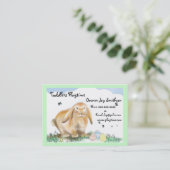 Carte De Visite Bunny Rabbit-Boutique pour enfants (Debout devant)