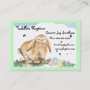 Carte De Visite Bunny Rabbit-Boutique pour enfants