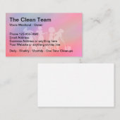 Carte De Visite Bureau cool Et Nettoyage Résidentiel (Devant / Derrière)
