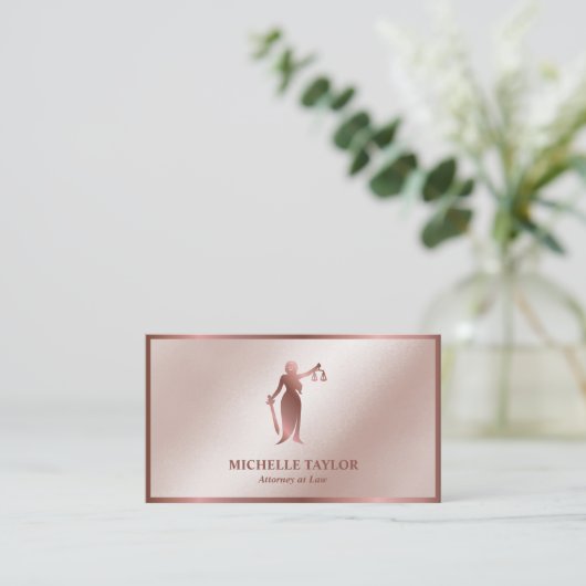 Carte De Visite Bureau d'avocat de luxe moderne (Debout devant)