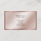 Carte De Visite Bureau d'avocat de luxe moderne (Dos)