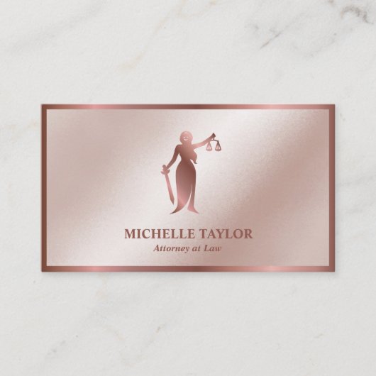 Carte De Visite Bureau d'avocat de luxe moderne (Devant)