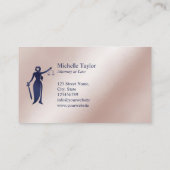 Carte De Visite Bureau d'avocat de luxe moderne (Dos)