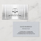 Carte De Visite Bureau de droit professionnel de l'avocat (Devant / Derrière)
