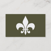 Carte De Visite bureau de la fleur de lys (Dos)