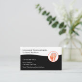 Carte De Visite Bureau de l'otolaryngologiste Médicale Ear Nose Th (Debout devant)