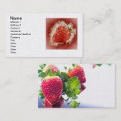 Carte De Visite bureau de motif d'éclaboussure de feuille de (Devant / Derrière)